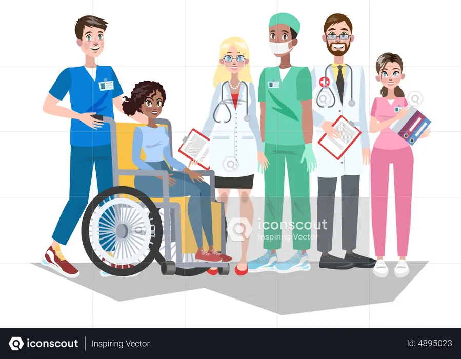 Hospital staff  Illustration