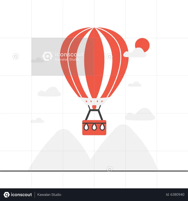 Hot Air Balloon  Illustration