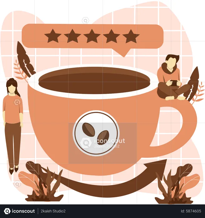 Hot Coffee  Illustration