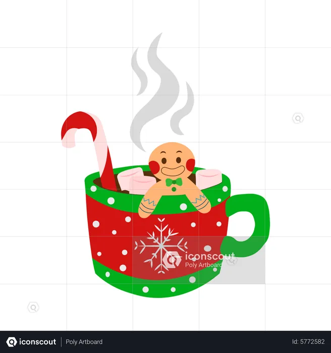 Hot coffee cup  Illustration