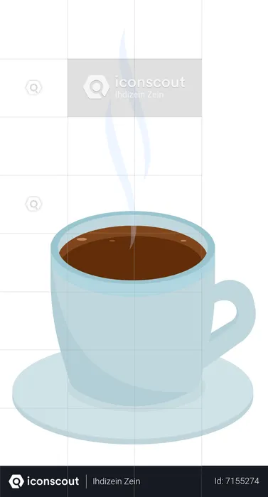 Hot Coffee Cup  Illustration