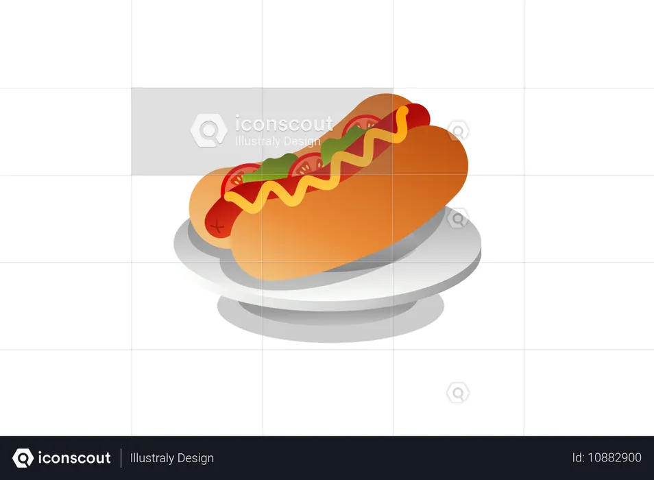 Hot-dog  Illustration