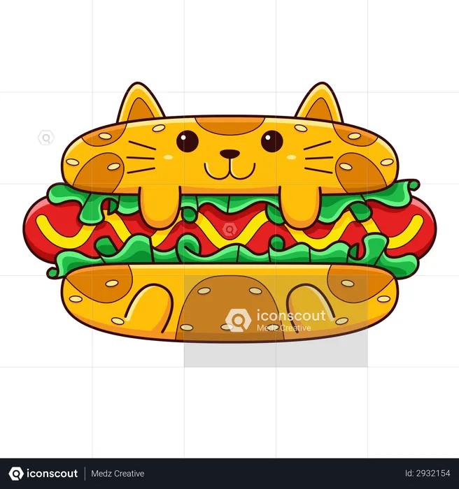 Hot Dog  Illustration