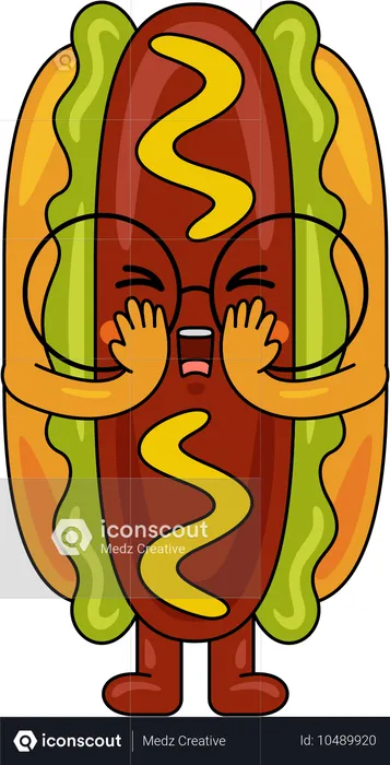 Hot Dog  Illustration