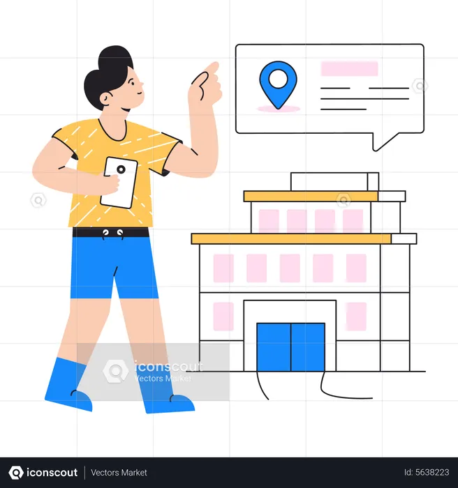 Hotel location  Illustration