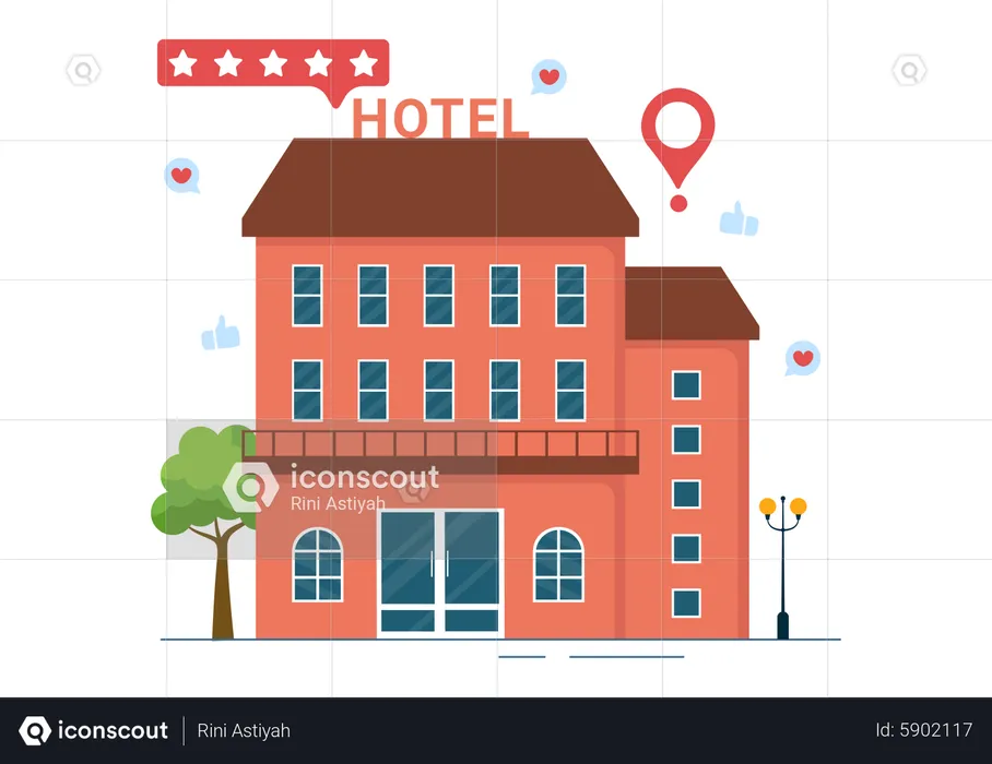 Hotel Review  Illustration