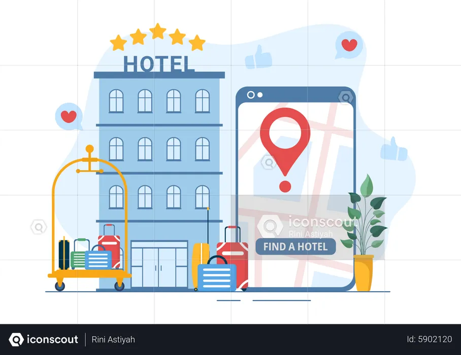 Hotel service feedback  Illustration