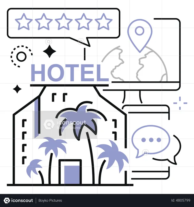 Hotel Service Rating  Illustration