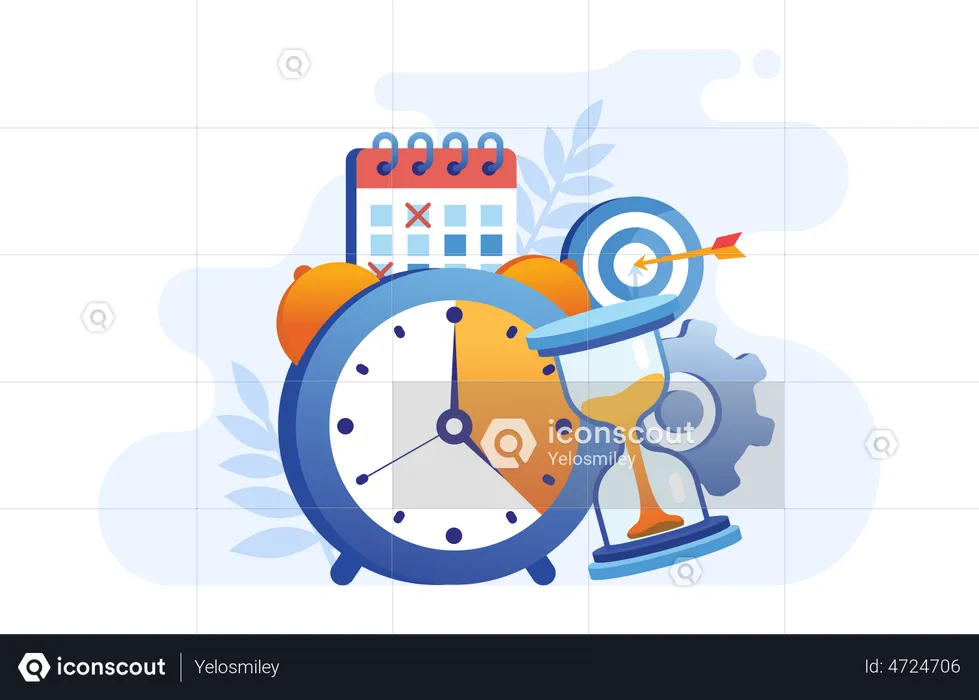 Hourglass timer  Illustration