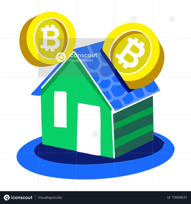 House Bitcoin  Illustration