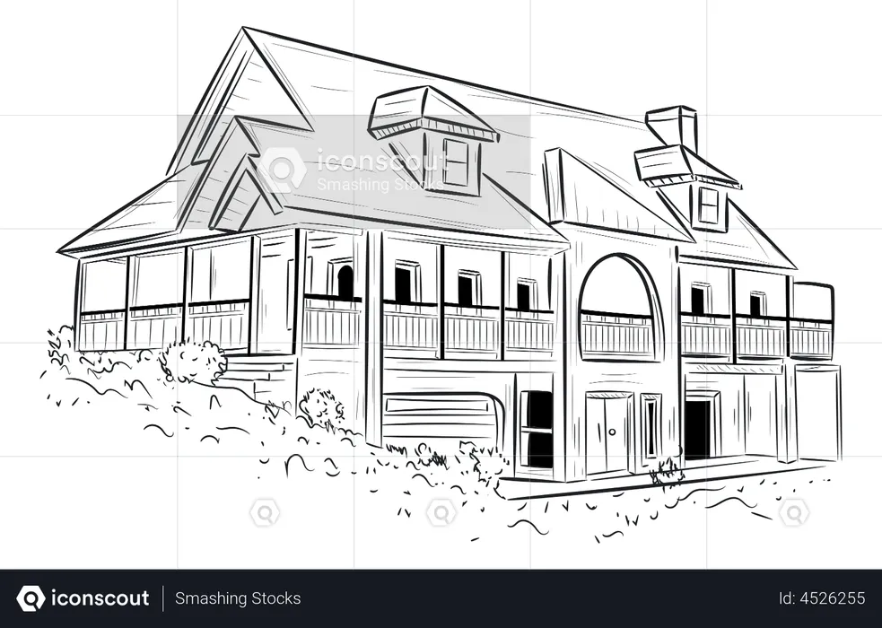 House Building  Illustration