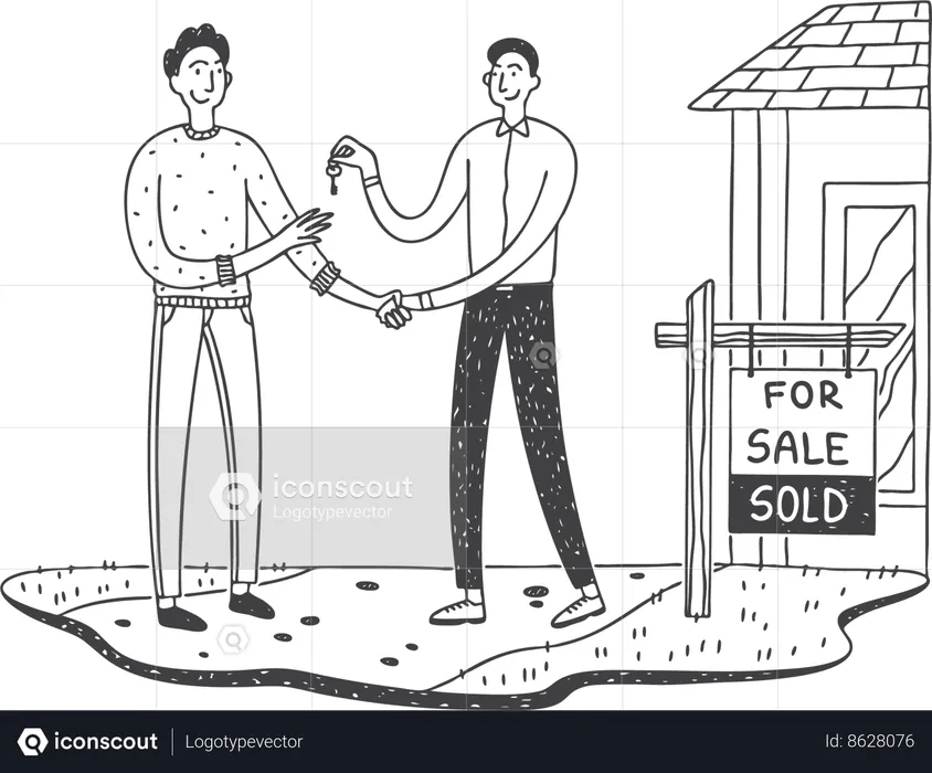 House dealer  Illustration