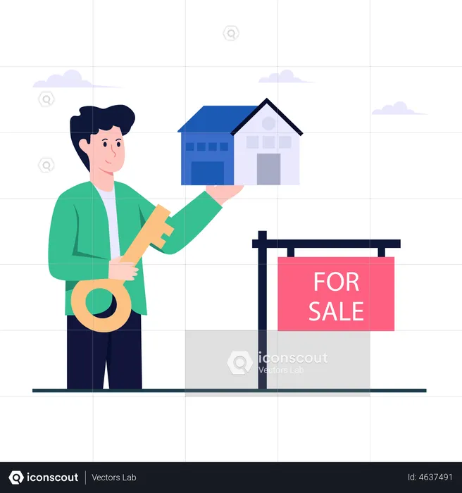 House For Sale  Illustration