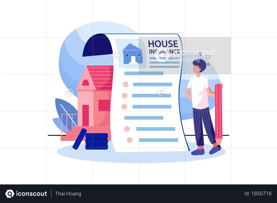 House insurance  Illustration