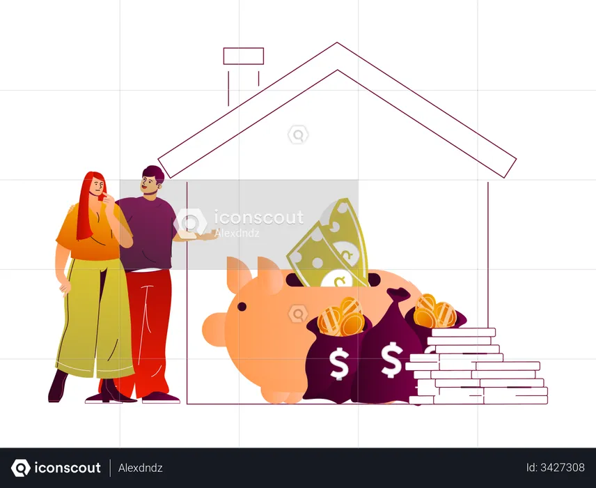 House Loan  Illustration