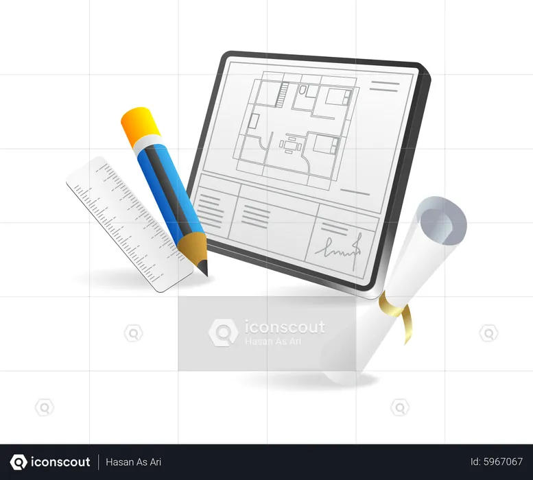 House plan  Illustration