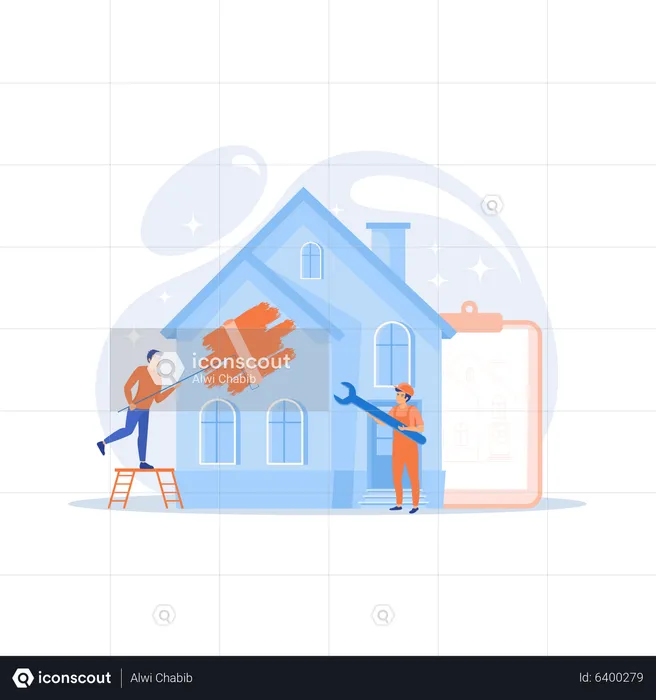 House renovation  Illustration