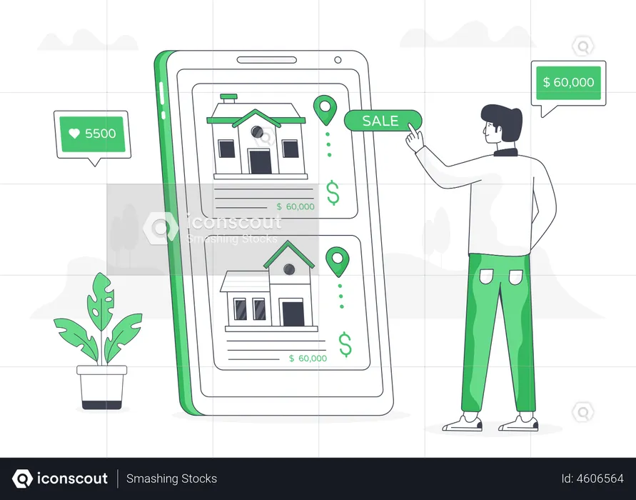 House Sale  Illustration