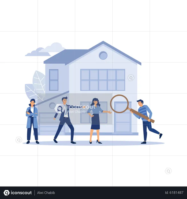 House search  Illustration