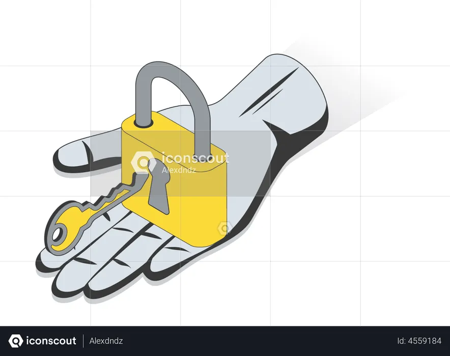 House Security Key  Illustration