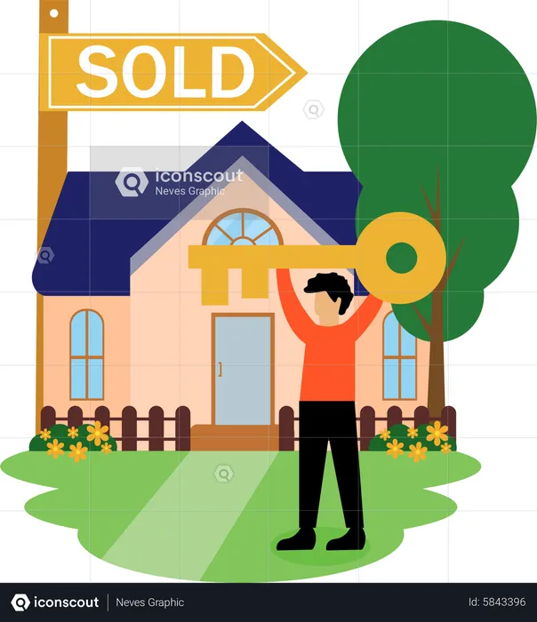 House sold  Illustration