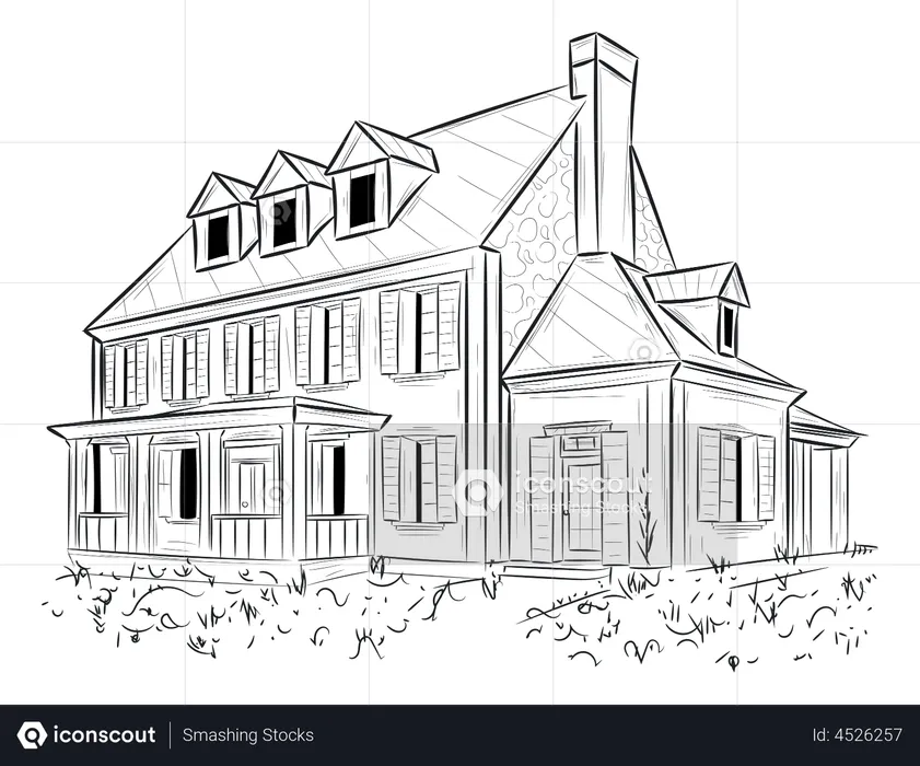 House Villa  Illustration