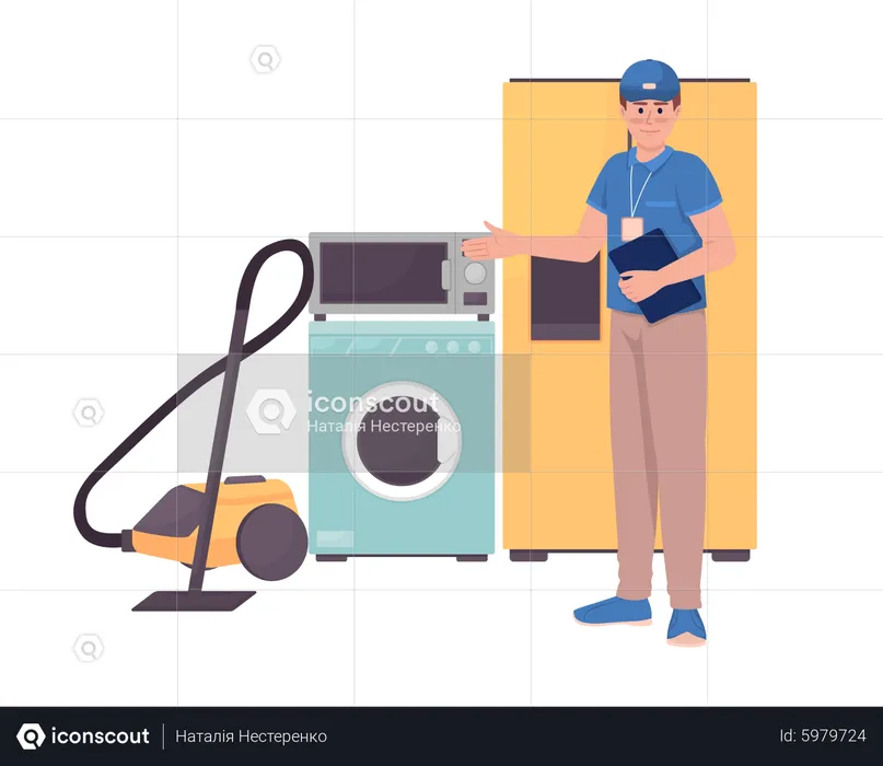 Household appliance consultant  Illustration