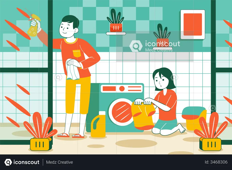 Housekeeping service  Illustration