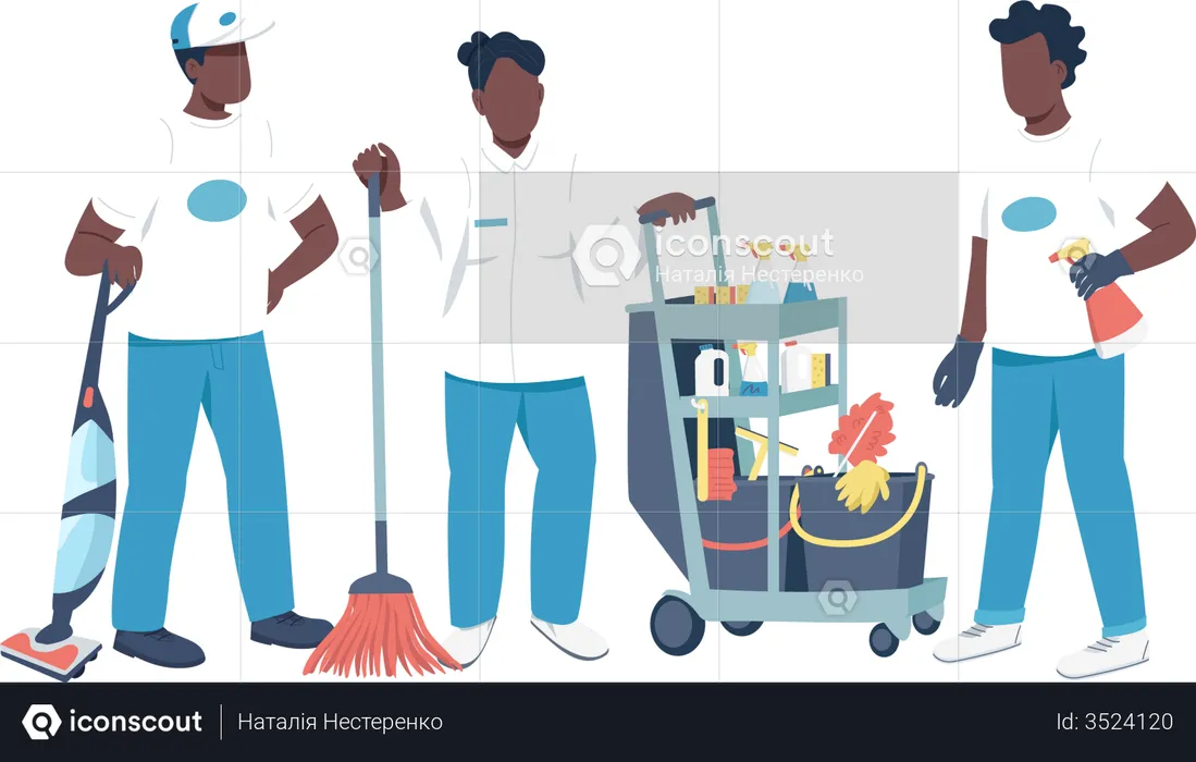 Housekeeping Service  Illustration