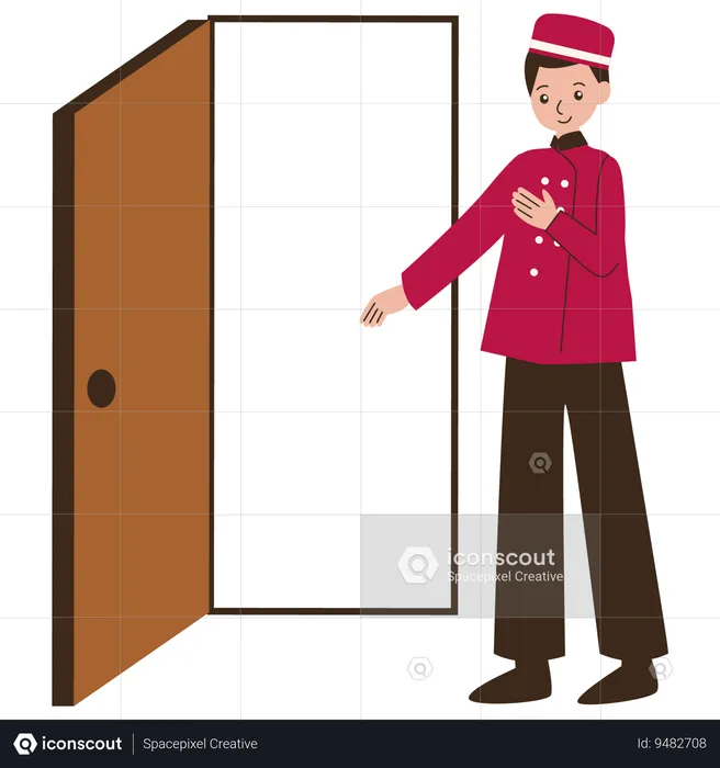 Housekeeping Welcome Guests  Illustration