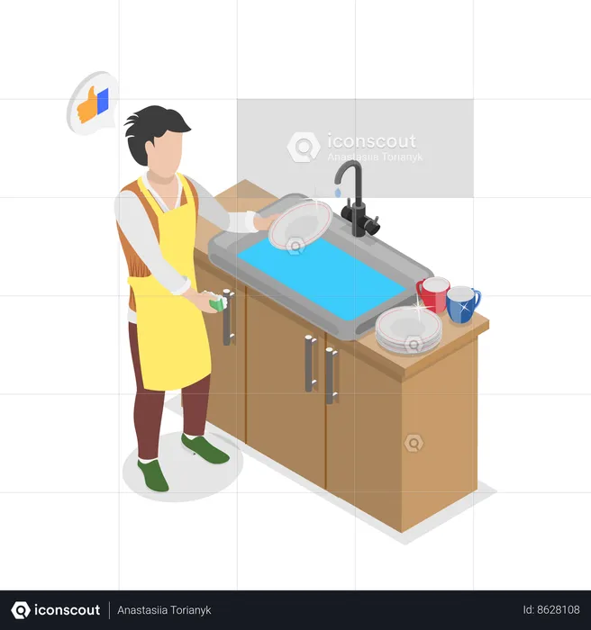 Housework  Illustration