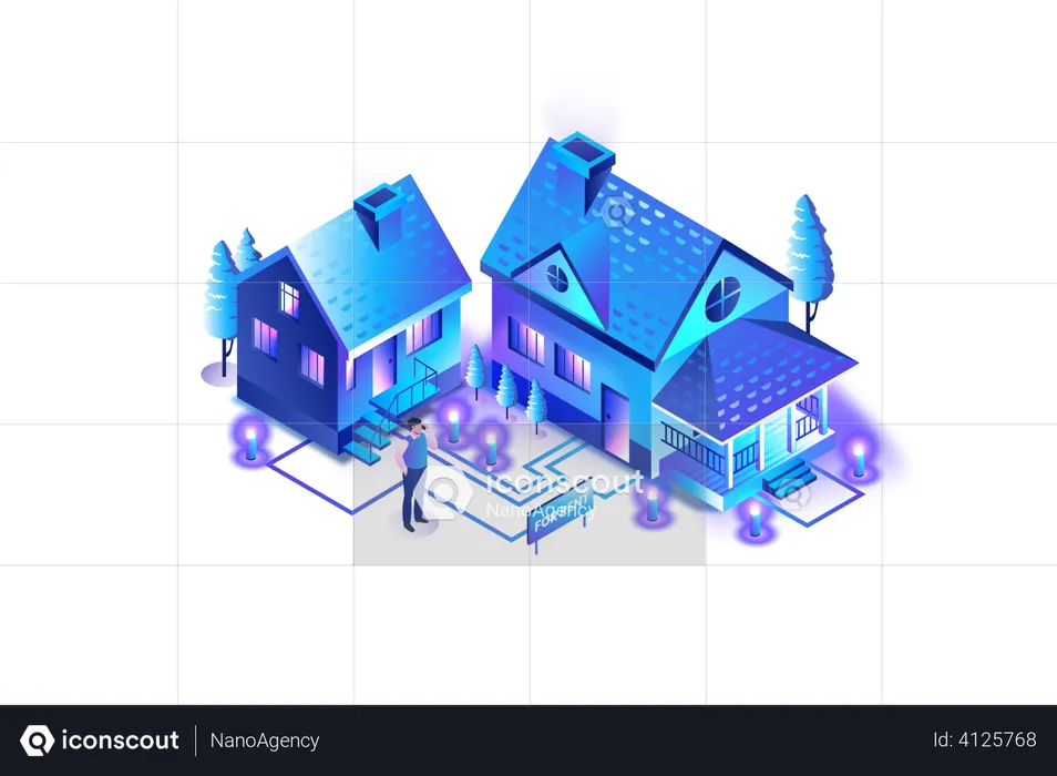 Housing Rental Service  Illustration