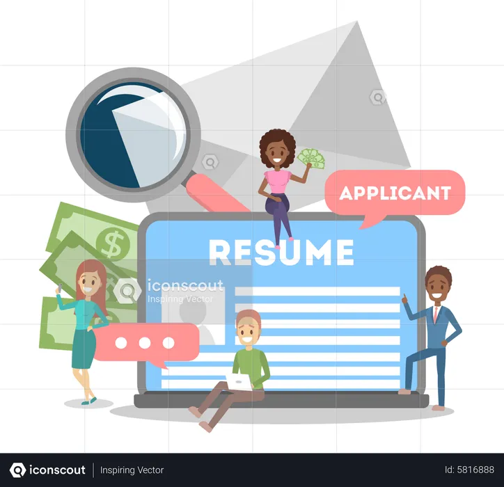 HR hiring for job  Illustration