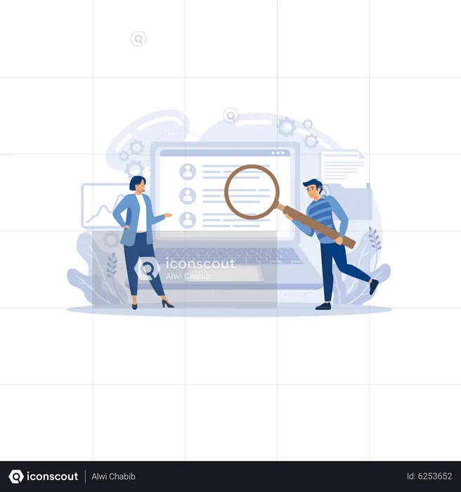 HR management software  Illustration