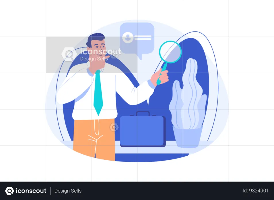 HR Recruiting  Illustration