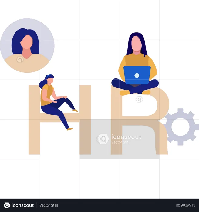 HR team in company  Illustration