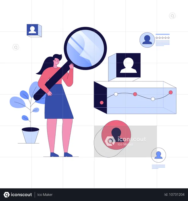 HR team selecting right candidate for position  Illustration