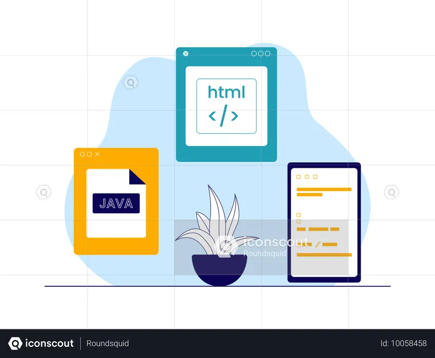 Html and java coding  Illustration
