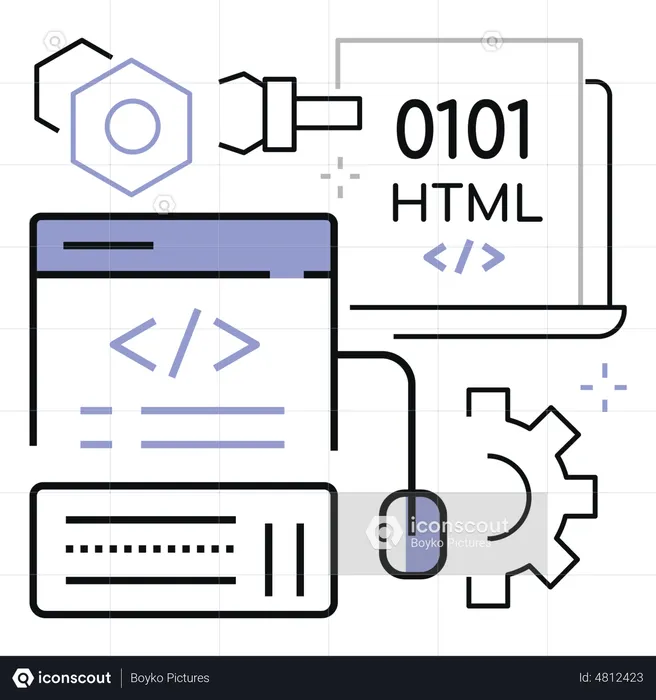 Html Development  Illustration