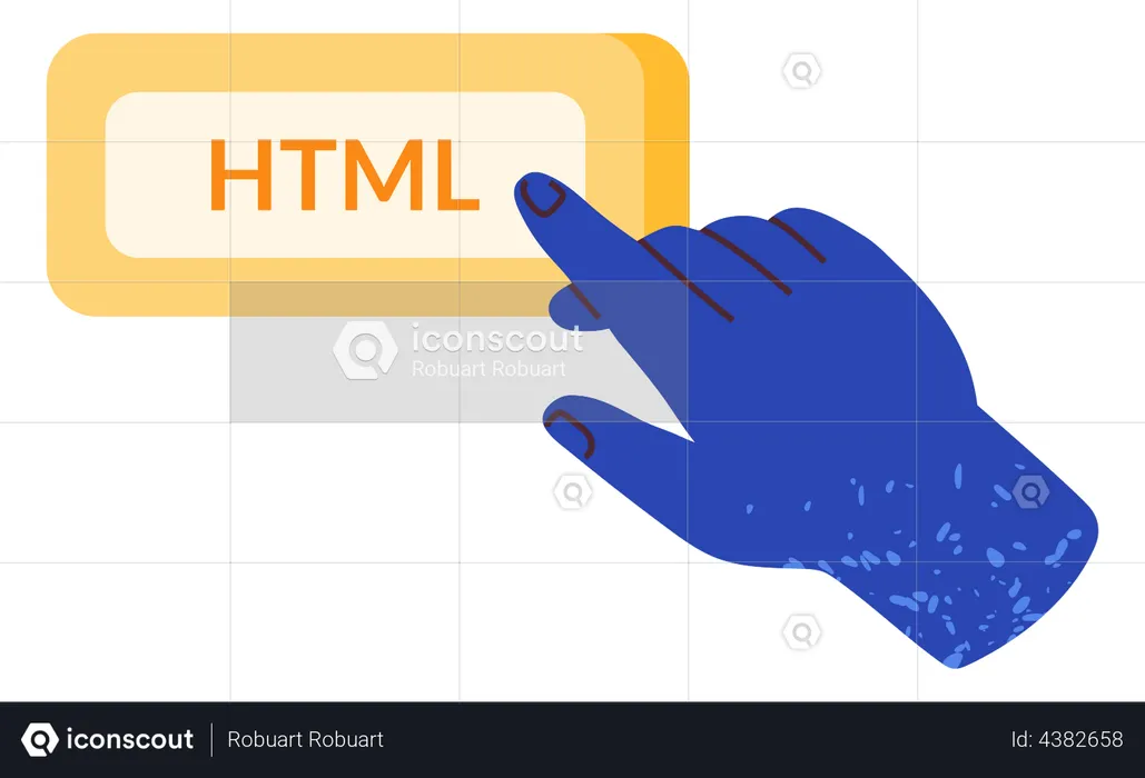 HTML programmer  Illustration