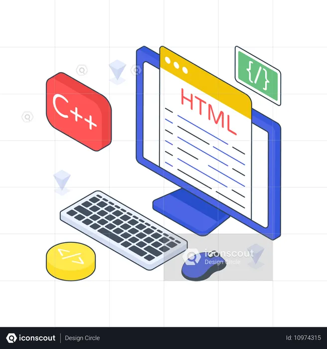 HTML Programming  Illustration
