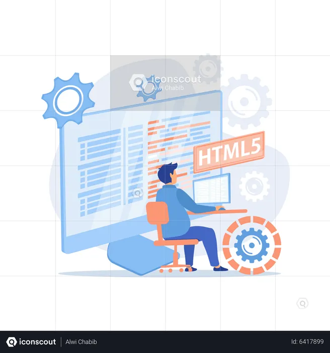 HTML5 programming  Illustration