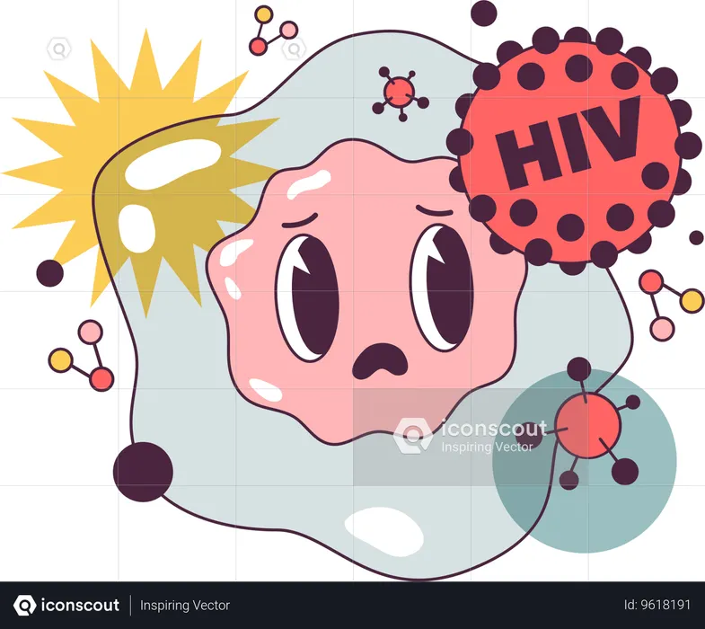 Human immunodeficiency virus  Illustration