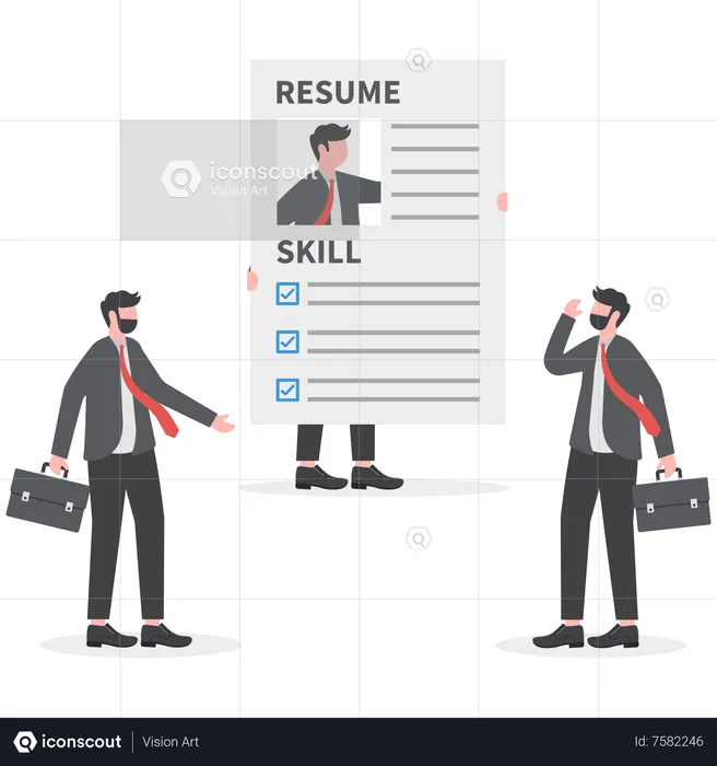 Human resources hiring  Illustration