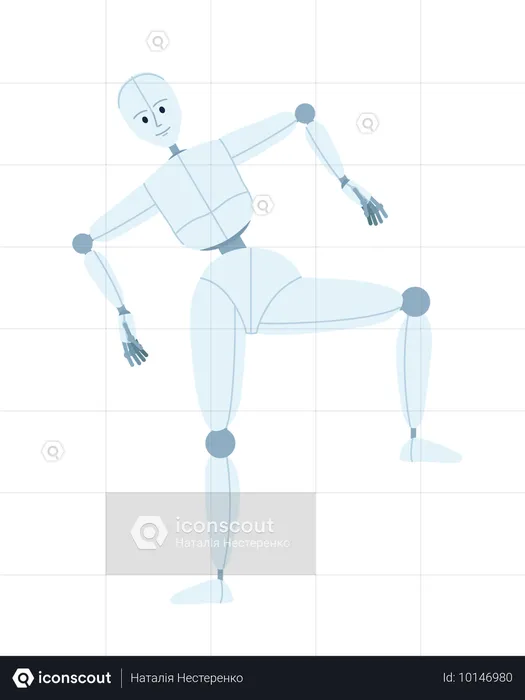 Humanoid robot choreography  Illustration