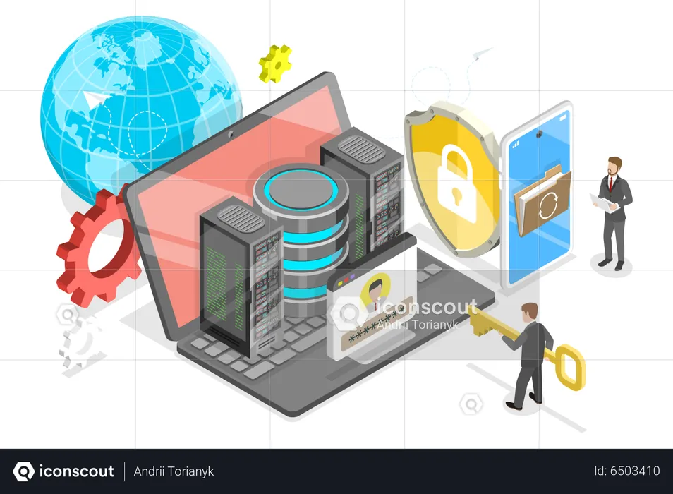 Hybrid It Infrastructure  Illustration