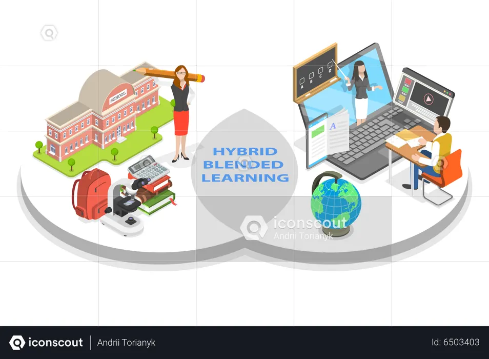 Hybrid Learning  Illustration