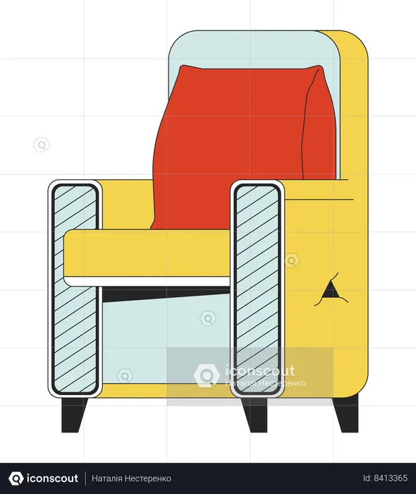 Coussin fauteuil Hygge  Illustration