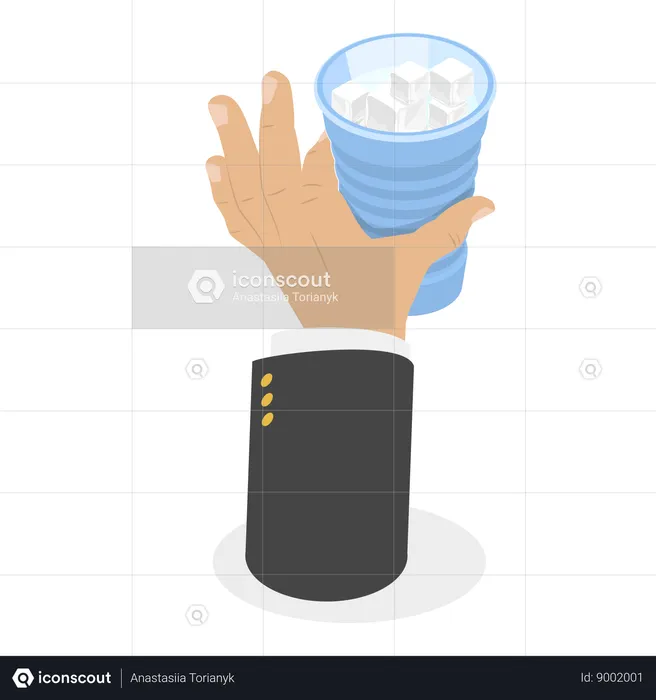 Ice Beverage  Illustration