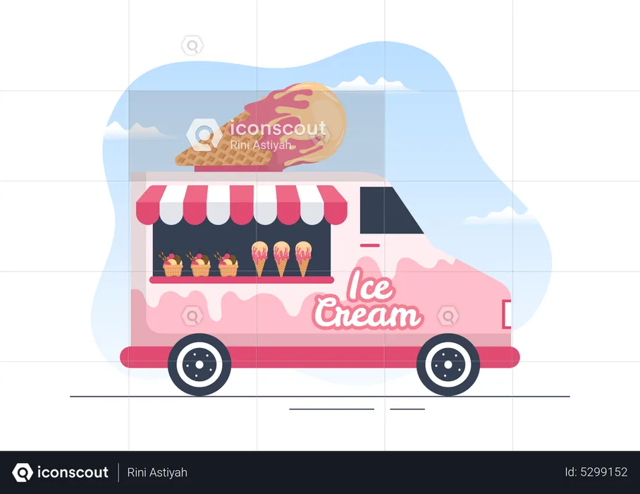 Ice Cream  Illustration